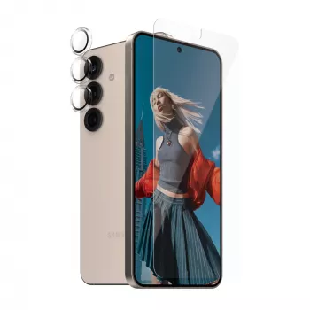 PanzerGlass 2-in-1 apsaugos rinkinys Samsung Galaxy S25 – nuo įbrėžimų ir smūgių