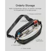 Pečių krepšys Inateck LB03014 – unisex poliesteris 900D, užtrauktuku, 4 L, juodas