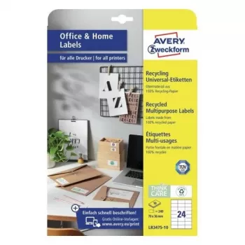 Lipni etiketė stačiakampė AVERY LR3475-10