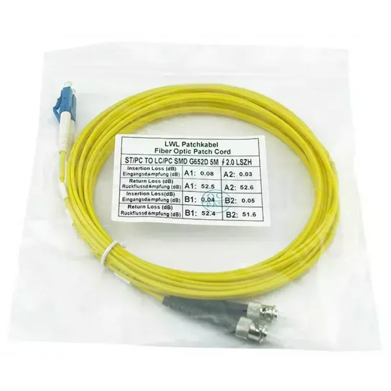 BlueOptics SFP3133BU3MK InfiniBand šviesolaidinis kabelis 3 m LC ST geltonas