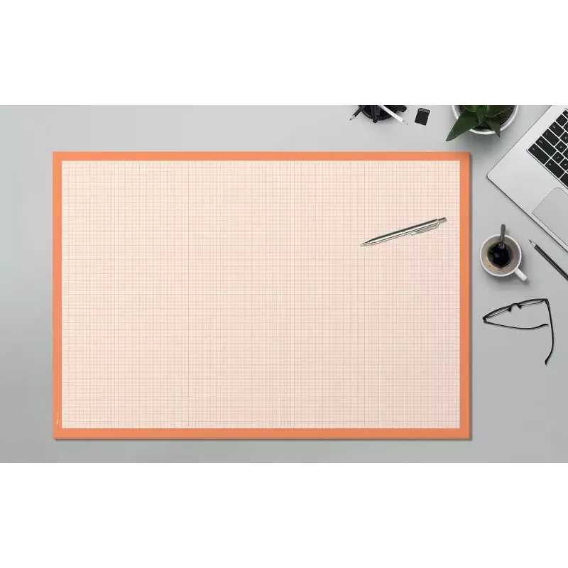 Stalo paklotas Sigel HO270 — popierinis stalo paklotas, oranžinis/baltas, 595×410 mm