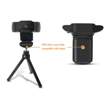 Konceptroninė AMDIS 2K Super HD automatinio fokusavimo internetinė kamera su mikrofonu