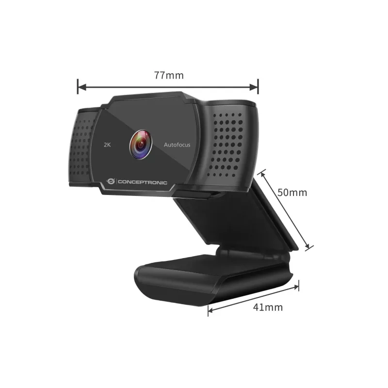 Konceptroninė AMDIS 2K Super HD automatinio fokusavimo internetinė kamera su mikrofonu
