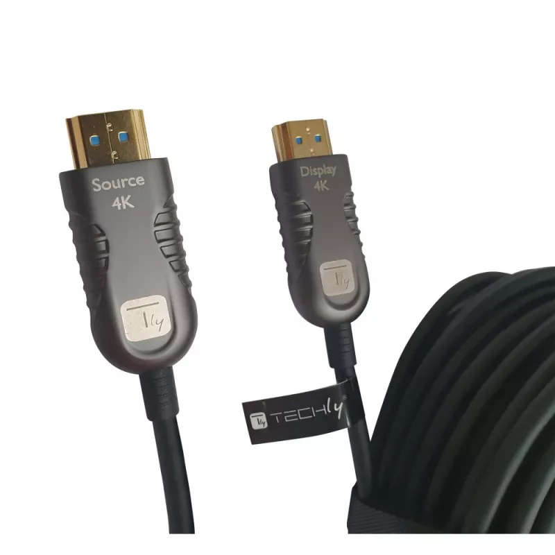 Techly ICOC HDMI-HY2-050 HDMI laidas 50 m HDMI A tipo (standartinis) Juodas