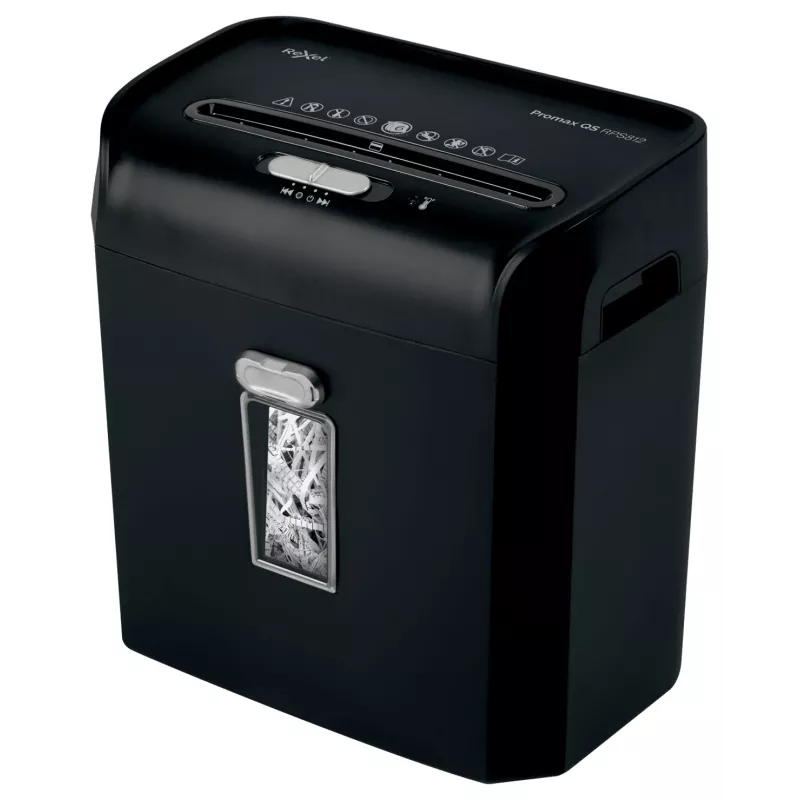 Popieriaus smulkintuvas Rexel ProMax RPS812 juostinis pjovimas P2, 22 cm, 6 mm, 12 l, 88 lapų, 58 dB