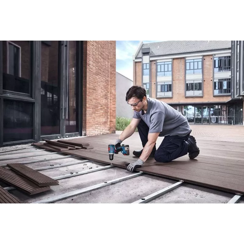 Bosch GSR 18V-65 gręžtuvas su raktu, 2100 RPM, 1.06 kg, juodas/mėlynas