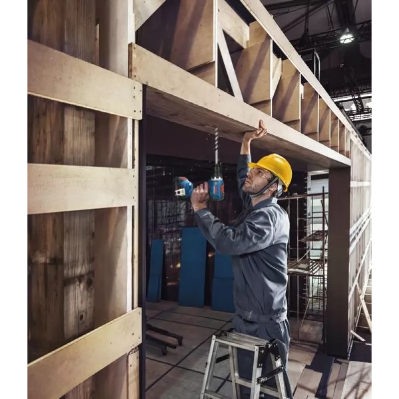 Bosch GSR 18V-65 gręžtuvas su raktu, 2100 RPM, 1.06 kg, juodas/mėlynas