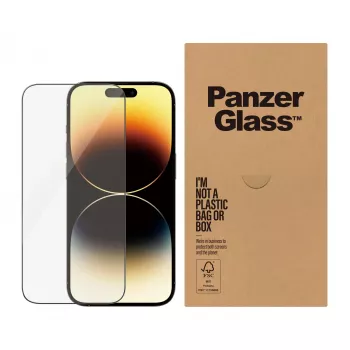 Apsauginis stiklas PanzerGlass Apple iPhone 14 Pro Ultra-Wide Fit atsparus įbrėžimams ir smūgiams