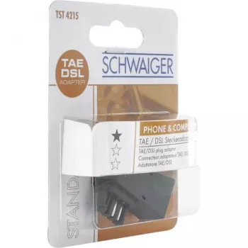 Lyties keitiklis Schwaiger TST4215533, TAE-F kištukas į RJ45 (8P2C) lizdą