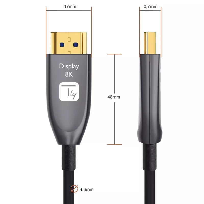 Techly ICOC HDMI-HY8-030 HDMI laidas 30 m HDMI A tipo (standartinis) juodas