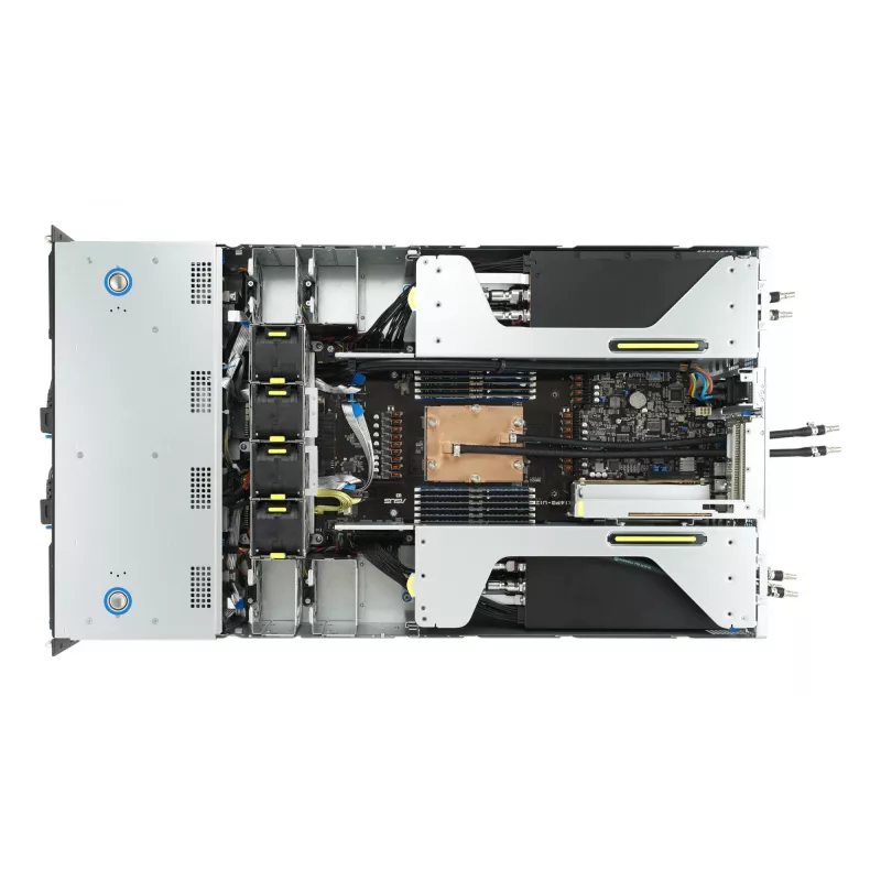 ASUS ESC4000A-E12 Socket SP5 stelažinis (2U) sidabrinis serveris