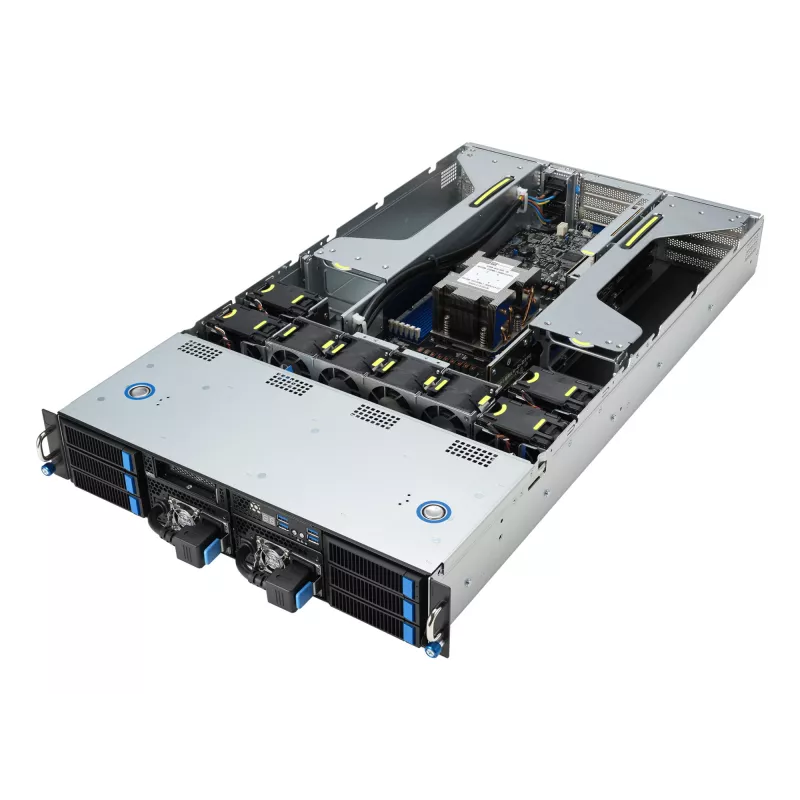 ASUS ESC4000A-E12 Socket SP5 stelažinis (2U) sidabrinis serveris