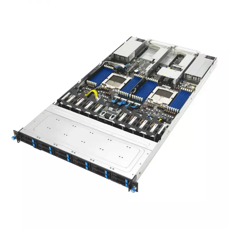 ASUS RS700A-E13-RS12U LGA 6096P stovo (1U) juoda, sidabrinė