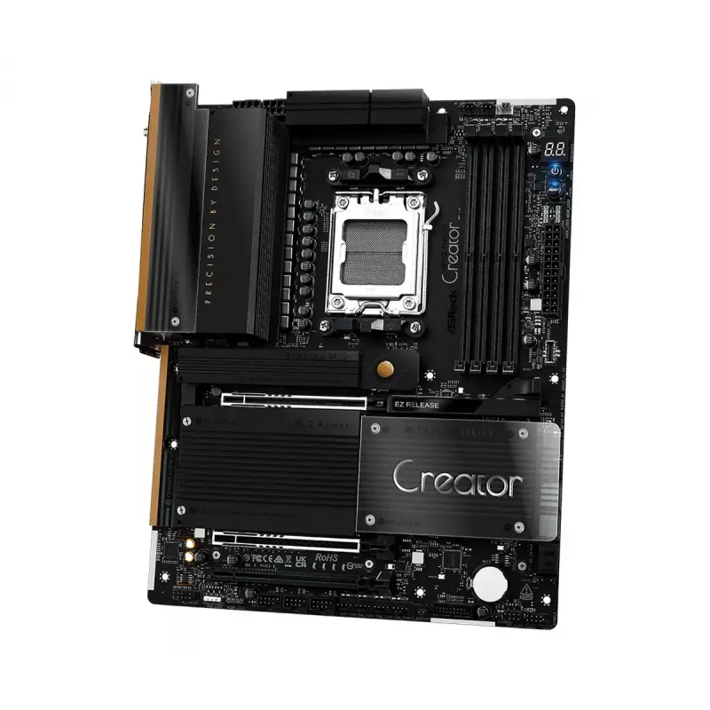 Pagrindinė plokštė ASRock X870 Taichi Creator ATX — AMD X870, Socket AM5, DDR5, 4 DIMM, 256 GB, 10Gb Ethernet, Wi‑Fi 7
