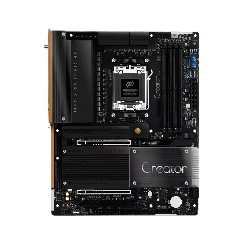 Pagrindinė plokštė ASRock X870 Taichi Creator ATX — AMD X870, Socket AM5, DDR5, 4 DIMM, 256 GB, 10Gb Ethernet, Wi‑Fi 7