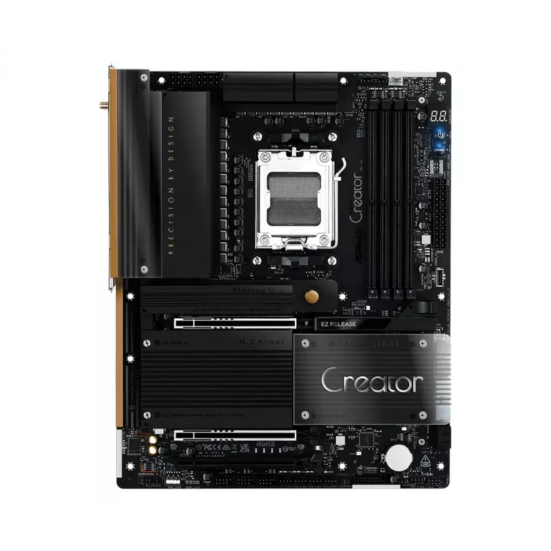 Pagrindinė plokštė ASRock X870 Taichi Creator ATX — AMD X870, Socket AM5, DDR5, 4 DIMM, 256 GB, 10Gb Ethernet, Wi‑Fi 7