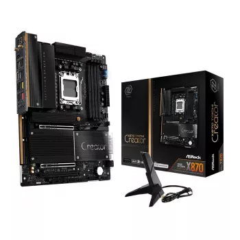 Pagrindinė plokštė ASRock X870 Taichi Creator ATX — AMD X870, Socket AM5, DDR5, 4 DIMM, 256 GB, 10Gb Ethernet, Wi‑Fi 7