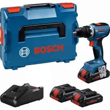 Bosch GSR 18V-65 Professional gręžtuvas su raktu 2100 RPM 1.06 kg juodas, mėlynas
