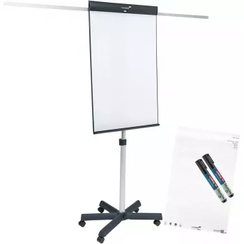 Legamaster SKETCH PRO mobilus flipchart su žvaigždiniu pagrindu iš plieno ir 5 ratais