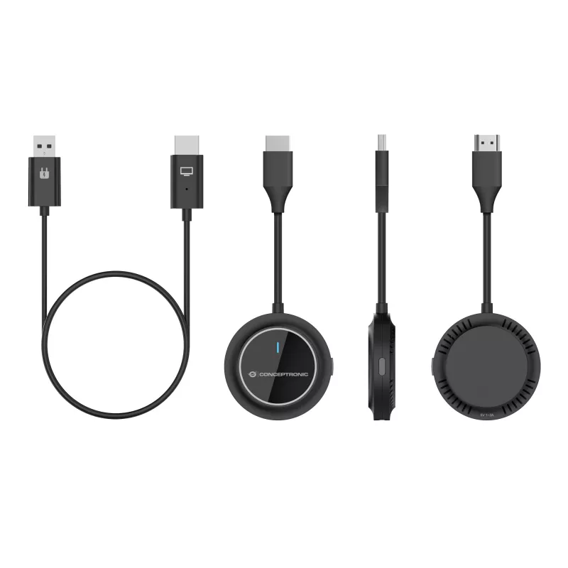 Belaidis HDMI prailgintuvas CONCEPTRONIC ATHERIC02B – dongle, HDMI/USB, 1080p (1920×1080), USB maitinimas