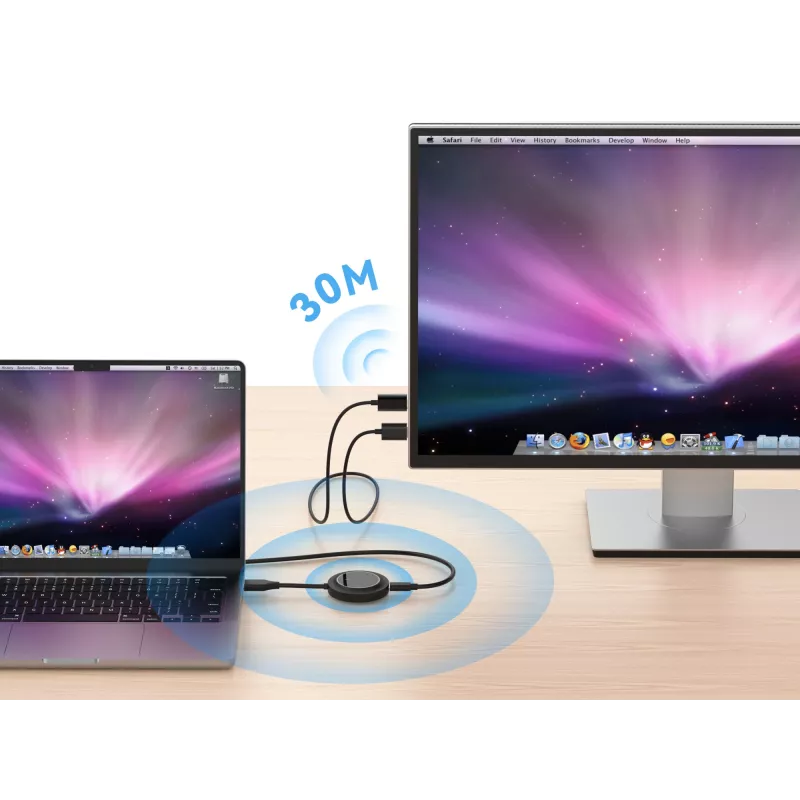 Belaidis HDMI prailgintuvas CONCEPTRONIC ATHERIC02B – dongle, HDMI/USB, 1080p (1920×1080), USB maitinimas