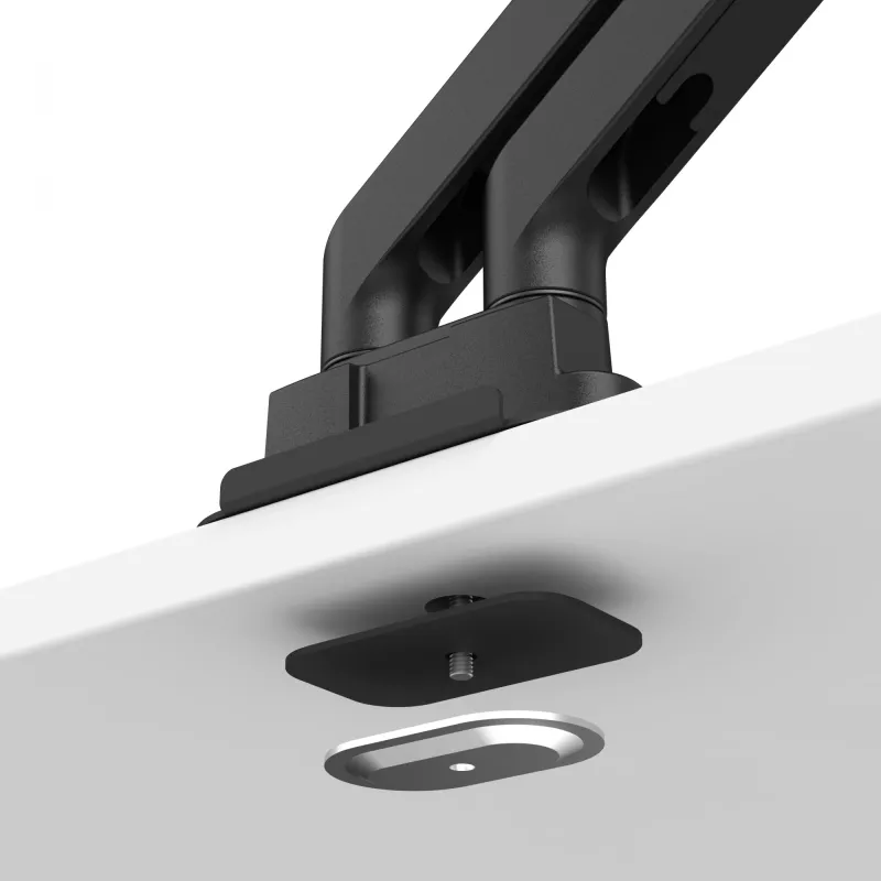 Monitorinis laikiklis BenQ BDH01 dvigubas reguliuojamo aukščio, juodas, VESA suderinamas