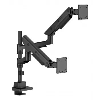 TVS / monitorio laikiklis ICY BOX IB-MS702-T dviems monitoriams iki 57 colių, stalas, juodas