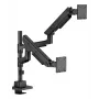 TVS / monitorio laikiklis ICY BOX IB-MS702-T dviems monitoriams iki 57 colių, stalas, juodas