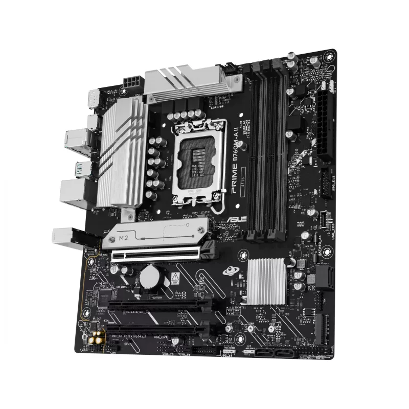 Motininė plokštė ASUS PRIME B760M-A II-CSM — Intel B760, LGA1700, microATX, DDR5, iki 256 GB, M.2/PCIe 4.0/SATA III, 2.5Gb Ethernet
