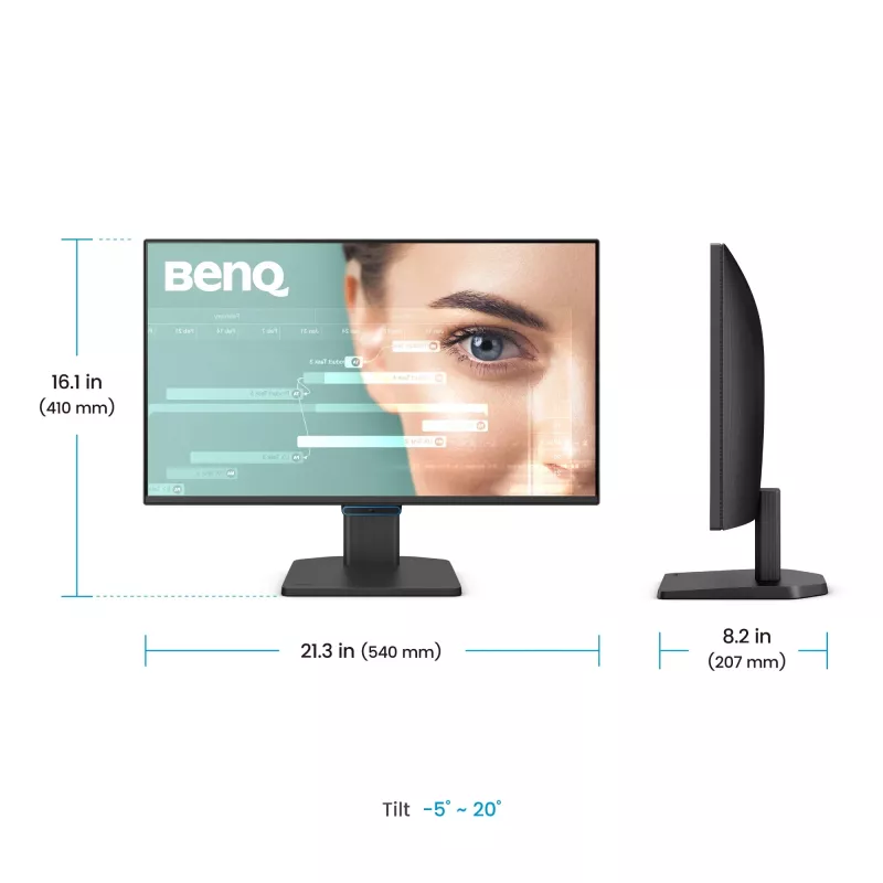 Monitorius BenQ GW2490C 23,8 colio (60,5 cm) Full HD 1920×1080 5 ms 178° VESA juodas su garsiakalbiais