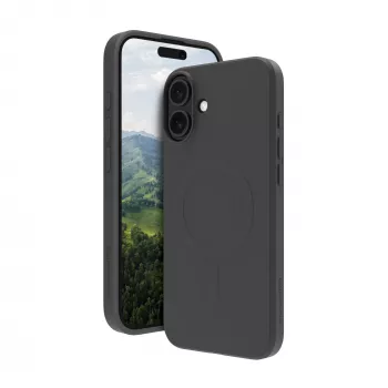 dbramante1928 Greenland Pro MS dėklas iPhone 16 Plus - naktinai juodas, tvirtas