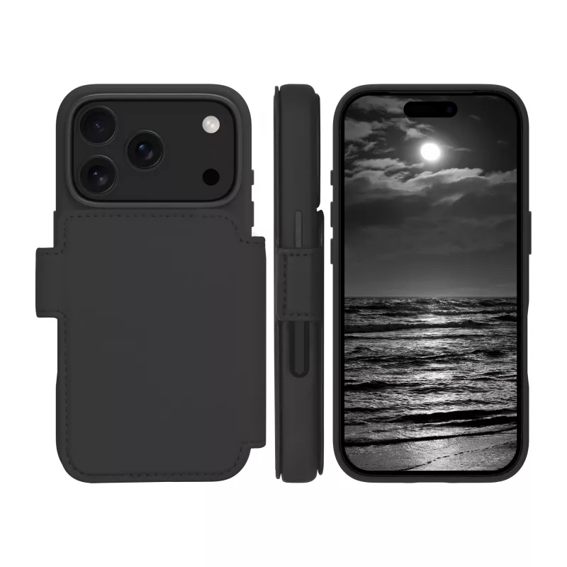 dbramante1928 Lynge MS ICON dėklas iPhone 17 Pro Folio Juodas