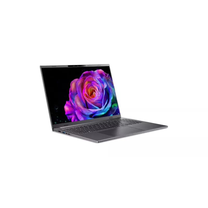 Nešiojamas kompiuteris Acer Aspire 16 AI A16-61M-R473 — 16 colių WUXGA+ ekranas, AMD Ryzen AI 5 330 3.4 GHz, 16 GB LPDDR5x, 512 GB SSD, Windows 11 Home, pilka