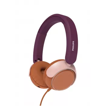 Philips 2000 serijos TAK2000MP/00 ausinės vaikams, laidinės, USB-C, oranžinė/violetinė/rožinė