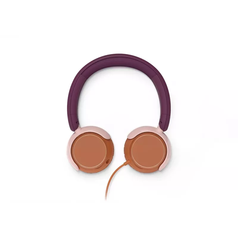 Philips 2000 serijos TAK2000MP/00 ausinės vaikams, laidinės, USB-C, oranžinė/violetinė/rožinė