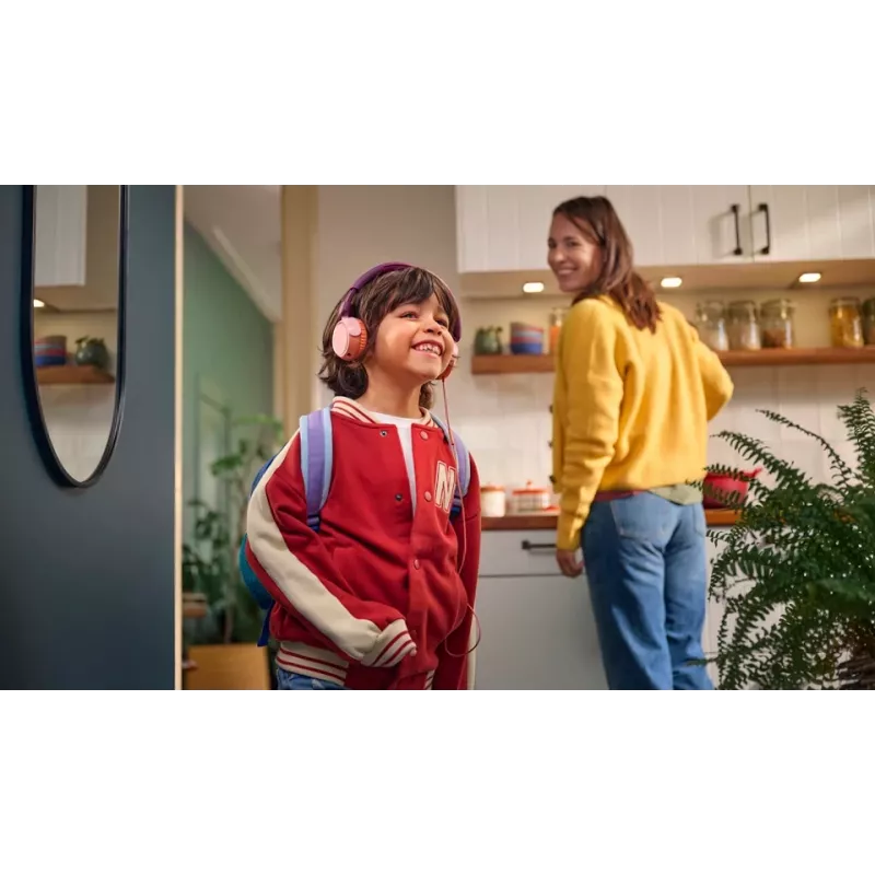 Philips 2000 serijos TAK2000MP/00 ausinės vaikams, laidinės, USB-C, oranžinė/violetinė/rožinė