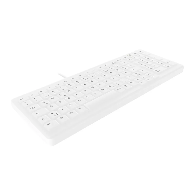 Contour Design Active Key Contour ClassicClean Medicininė klaviatūra IP68 Kompaktiška Laidinė Balta DE C7000
