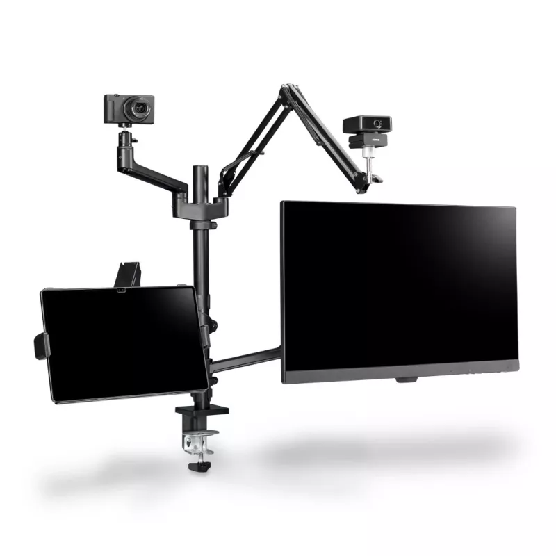 Hama 00004663 monitorio laikiklis / stovas 81,3 cm (32 col.) Ant stalo Juoda