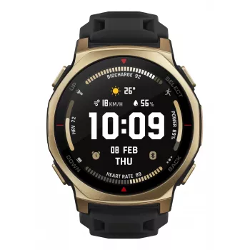 Amazfit T-rex 3 Pro 3,35 cm (1,32 colio) AMOLED 44 mm Skaitmeninis 466 x 466 pikseliai Liečiamas ekranas Auksinis Wi-Fi GPS (palydovas)
