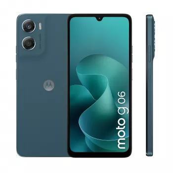 Išmanusis telefonas Motorola moto g06 6,88 colio LCD 120Hz 4GB/128GB Mėlyna, MediaTek Helio G81, 50MP, 5200mAh, Dual SIM, IP64