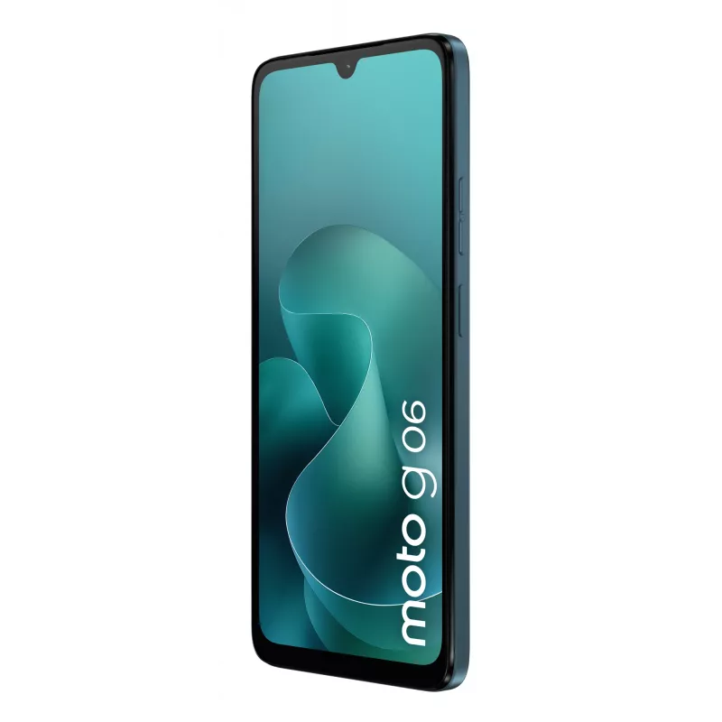 Išmanusis telefonas Motorola moto g06 6,88 colio LCD 120Hz 4GB/128GB Mėlyna, MediaTek Helio G81, 50MP, 5200mAh, Dual SIM, IP64