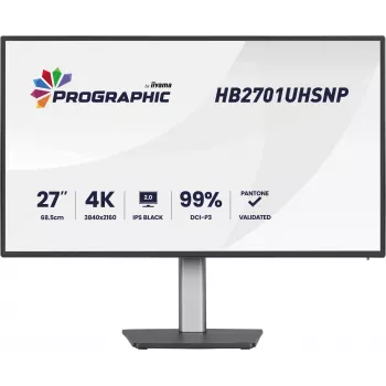 Monitorius iiyama PROGRAPHIC HB2701UHSNP-B1 27 colių 4K UHD IPS Black 2.0