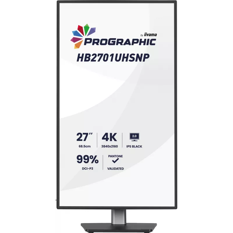 Monitorius iiyama PROGRAPHIC HB2701UHSNP-B1 27 colių 4K UHD IPS Black 2.0