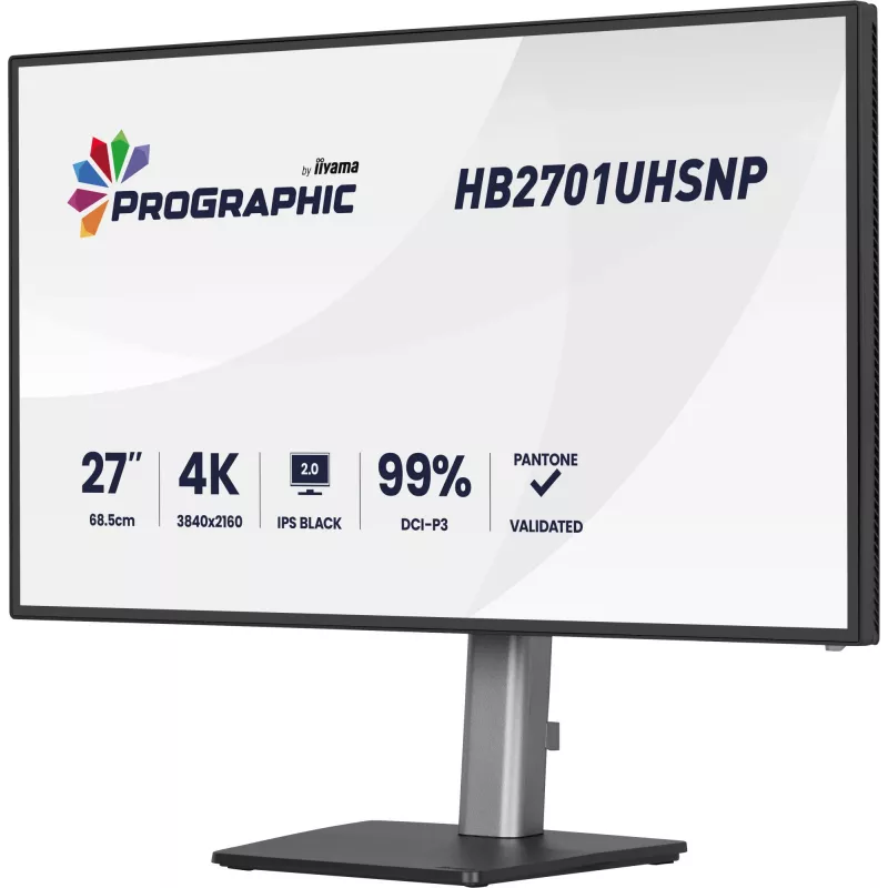 Monitorius iiyama PROGRAPHIC HB2701UHSNP-B1 27 colių 4K UHD IPS Black 2.0