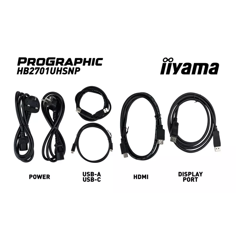 Monitorius iiyama PROGRAPHIC HB2701UHSNP-B1 27 colių 4K UHD IPS Black 2.0
