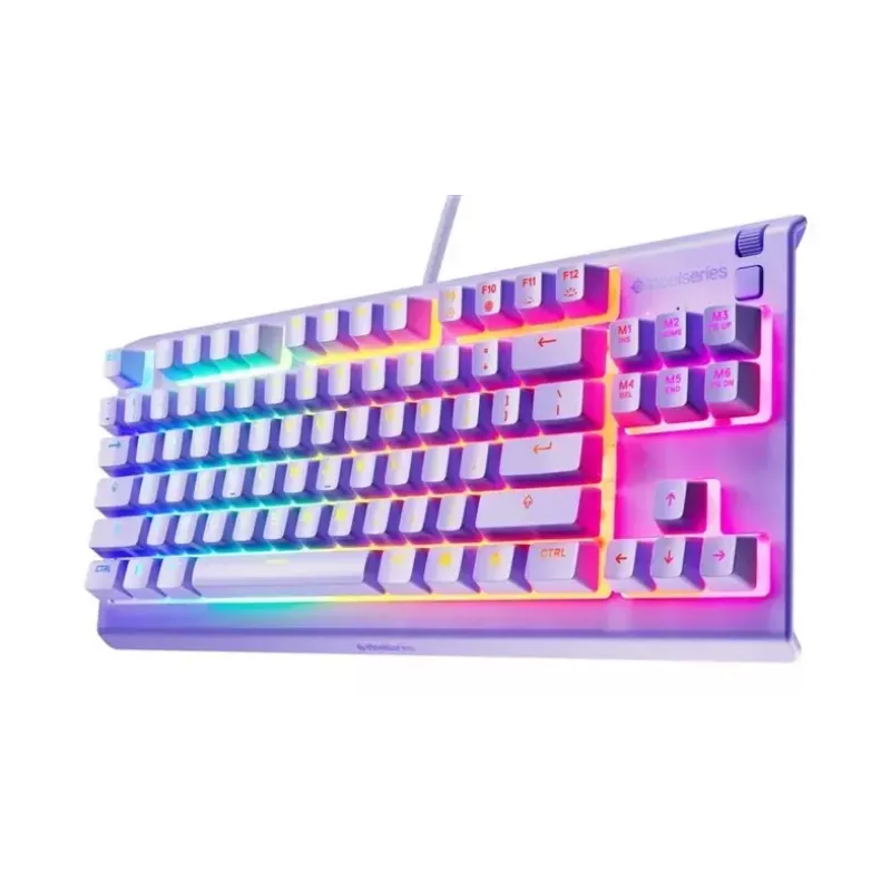 Mechaninio stiliaus TKL žaidimų klaviatūra STEELSERIES Apex 3 TKL US RGB foninis apšvietimas, be skaičių bloko, US išdėstymas