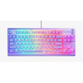 Mechaninio stiliaus TKL žaidimų klaviatūra STEELSERIES Apex 3 TKL US RGB foninis apšvietimas, be skaičių bloko, US išdėstymas