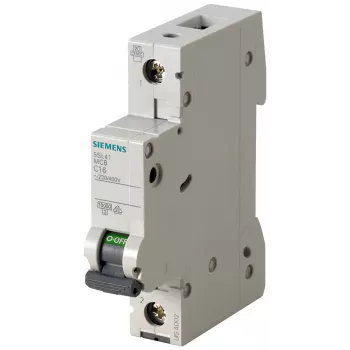 Siemens 5SL4106-6 miniatiūrinis automatinis jungiklis B charakteristika 1 polius