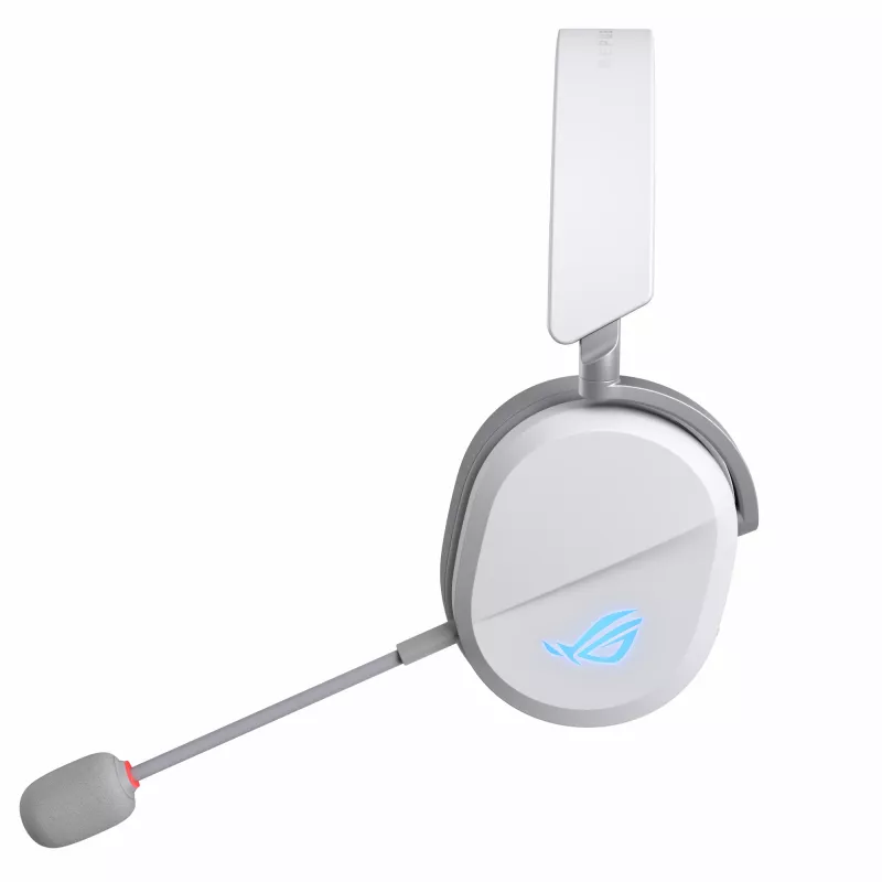 Ausinės ASUS ROG Pelta, belaidės ir laidinės, žaidimų, ausinė juosta, USB Type-C, Bluetooth, balta