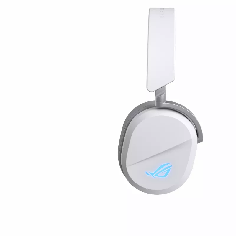 Ausinės ASUS ROG Pelta, belaidės ir laidinės, žaidimų, ausinė juosta, USB Type-C, Bluetooth, balta